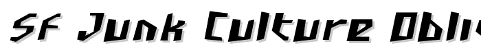 SF Junk Culture Oblique font